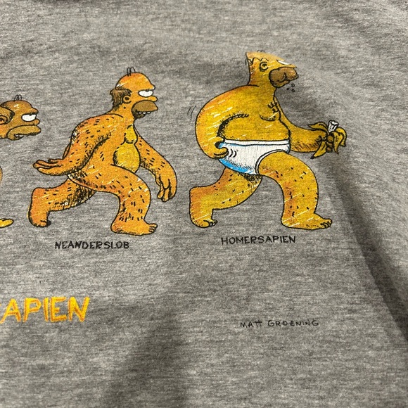 The Simpsons 1996 Homersapien Vintage Graphic Tee - Picture 2 of 6